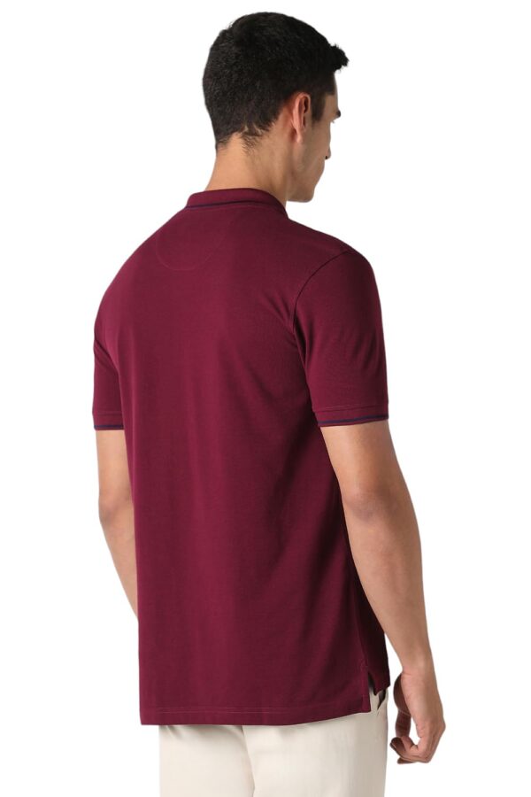 Van Heusen Men's Regular Fit Polo T-Shirt (VSKP517S011406_Light Purple XL) - Image 3