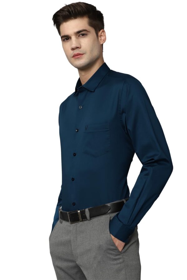 Allen Solly Men's Regular Fit Shirt (ASSFQSPF459628_Teal 40) - Image 5