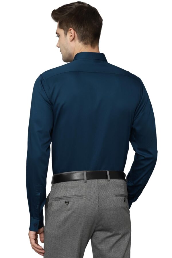 Allen Solly Men's Regular Fit Shirt (ASSFQSPF459628_Teal 40) - Image 4