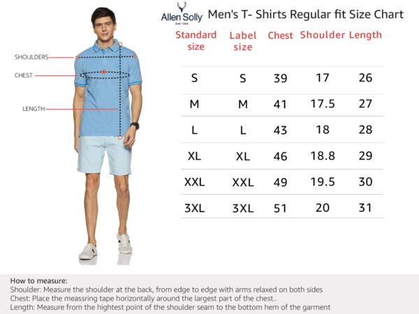 Allen Solly Men Grey Melange Regular Fit Polo(AMKP317G04246_Grey Melange_L) - Image 2