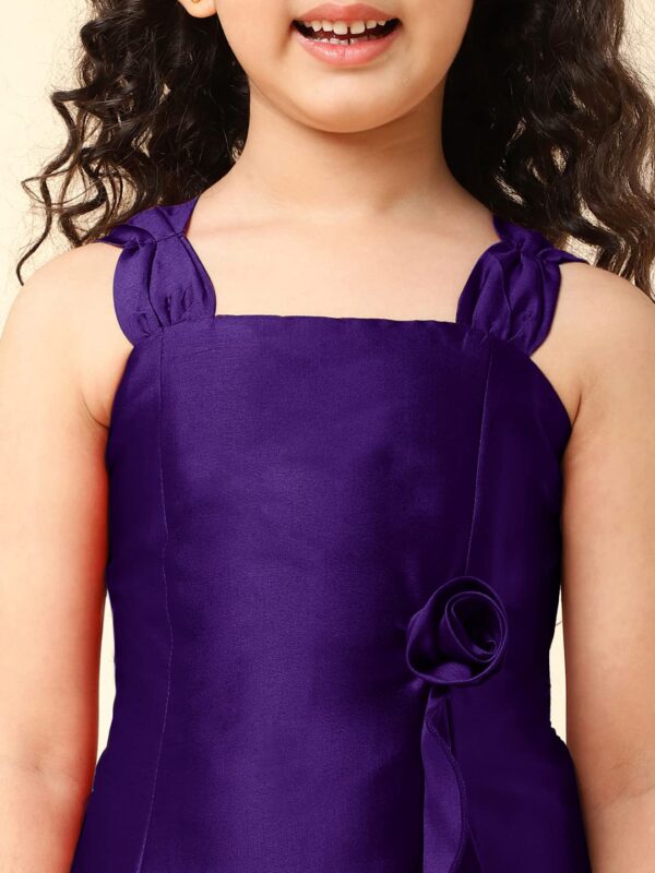 A.T.U.N Girl's Skater Dress (GDRS JES AMT_Amethyst_6-7 Years_Amethyst_6 Years-7 Years) - Image 3