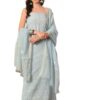 The Weavers Shop by Raavi Chanderi Kurta with Dupatta – Women’s Traditional Ethnic Outfit