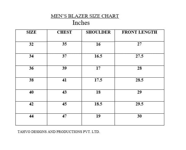 TAHVO Mens Cotton Blend Slim Fit Blazer(Brown, 36) - Image 2