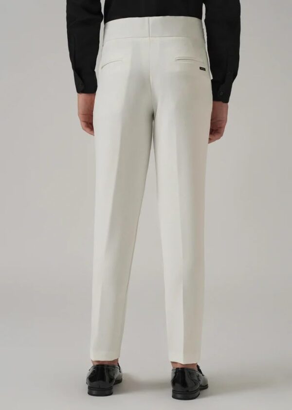 Men's Gurkha Pants, Classic Military Style, Casual Trousers (in, Numeric, 32, Regular, White) - Image 3
