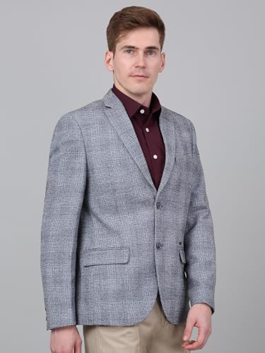 Men’s Blue Checkered Blazer – Full Sleeve Formal Jacket with Notch Lapel - Image 7