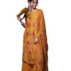 Women’s Ethnic Outfit – Pure Cotton Kurta with Matching Dupatta, Mustard
