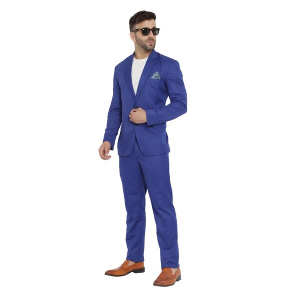 REFULGENT Men's Regular Fit Single Breasted Casual and Formal Blazer (Blue,Size-44) - Image 3