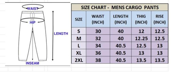 Lymio Men Cargo || Men Cargo Pants || Men Cargo Pants Cotton || Cargos for Men (Cargo-05-08) (M, Khakhi) - Image 2