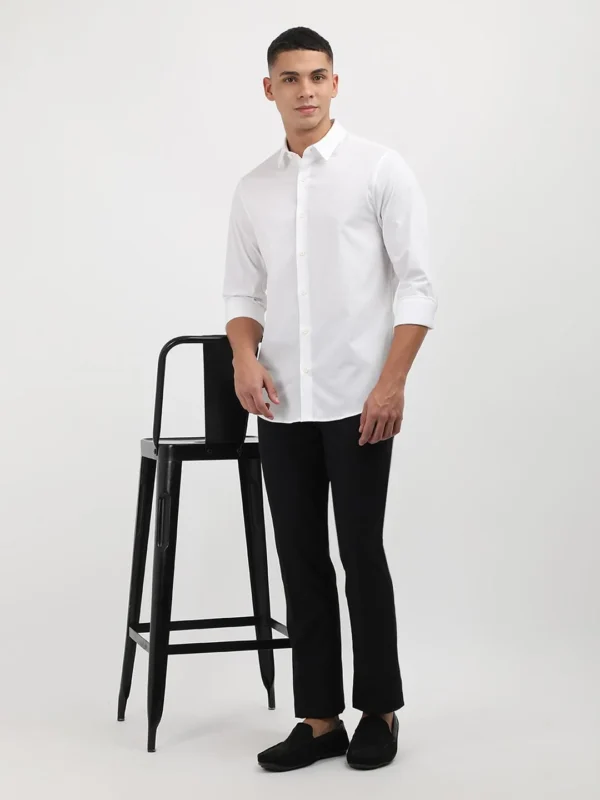 Calvin Klein Jeans Men's Slim Fit Shirt (J327436YAF White - Image 6