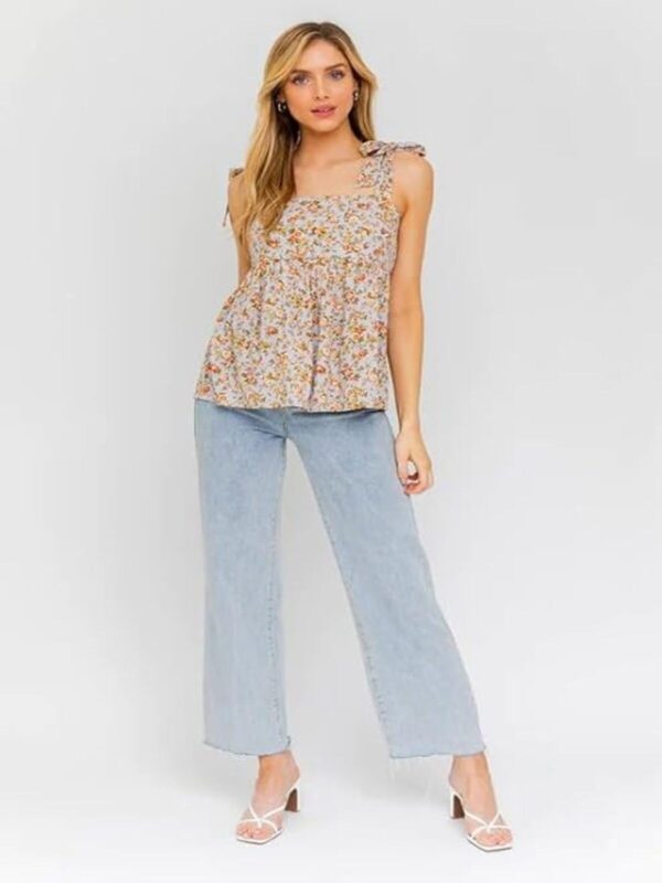 LERIYA FASHION Regular Fit Tops for Women | Crop Tops for Women Stylish | Korean Tops for Women (Medium, Light Blue) - Image 2