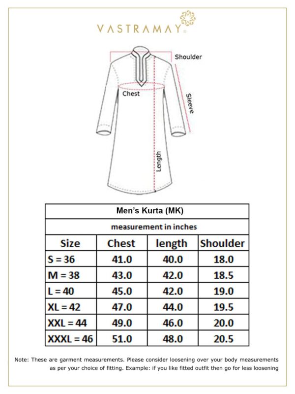 VASTRAMAY Men's Cotton Silk Blend Kurta-New Maroon - Image 2