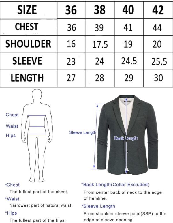 The Tailored Touch Men Blazer Black Coat Formal Casual Latest Stylish Single Breasted Jackets (40) - Image 2