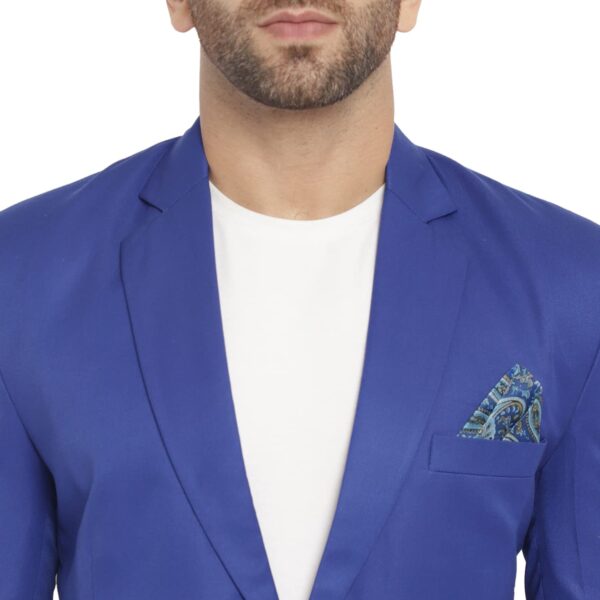 REFULGENT Men's Regular Fit Single Breasted Casual and Formal Blazer (Blue,Size-44) - Image 2