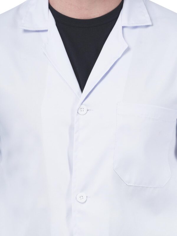 Full short lab coat | Unisex | 3 Pocket | 100% Terri cotton fabric | Perfect Fit | Anti Wrinkle | Lightweight | Durable (3XL) - Image 6