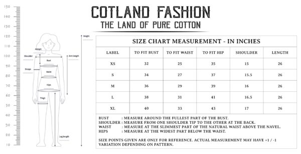 COTLAND Fashions Jaipuri Cotton Printed Strappy Sleeveless Classic Fit Top For Women (Midnight Zig-Zags), XS,Multicolor - Image 2