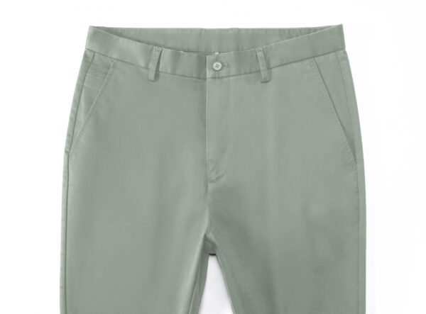 AVANOVA Men's Solid Light Pista Trousers Light Business Style Slightly Stretch Straight Leg Pants for Outdoor Casual Daily Trouser II Men's Regular Casual Pants Trouser (Trouser 126 Light Pista-34) - Image 4