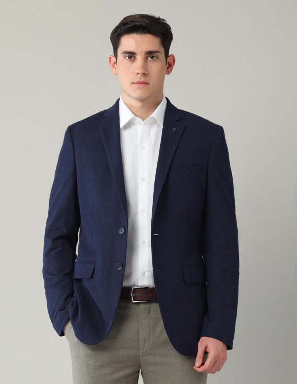 Arrow Men's Slim Blazer (ARAJBZ5006_Navy - Image 3