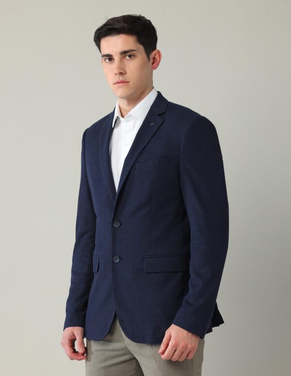 Arrow Men's Slim Blazer (ARAJBZ5006_Navy - Image 5
