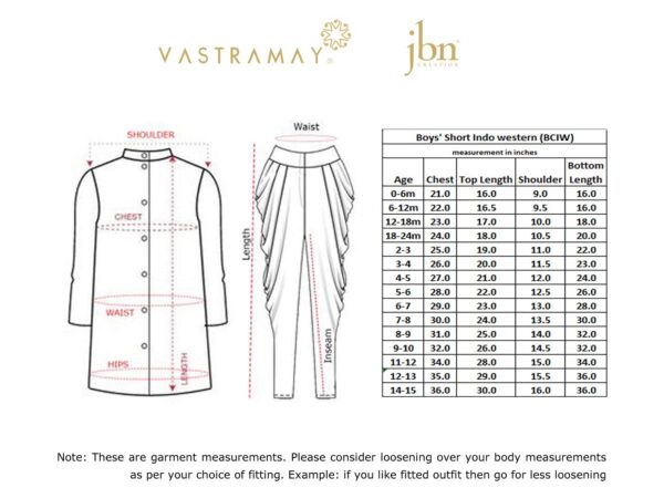 JBN Creation Boys' Biscuit and Maroon Cotton Blend Sherwani and Dhoti Pant Set_JBNBCIW124nCDMA_20 - Image 2