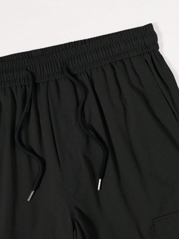 Lymio Reguler Fit Cotton Cargo Pants for Men (Cargo-47-Black-XL) - Image 3