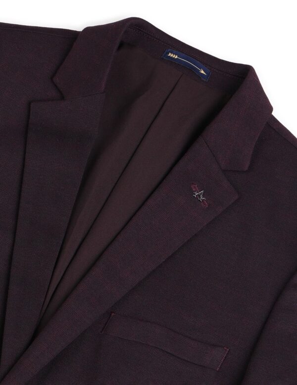 Arrow Men's Classic Casual Blazer (ARADOBZ0018_Maroon - Image 8