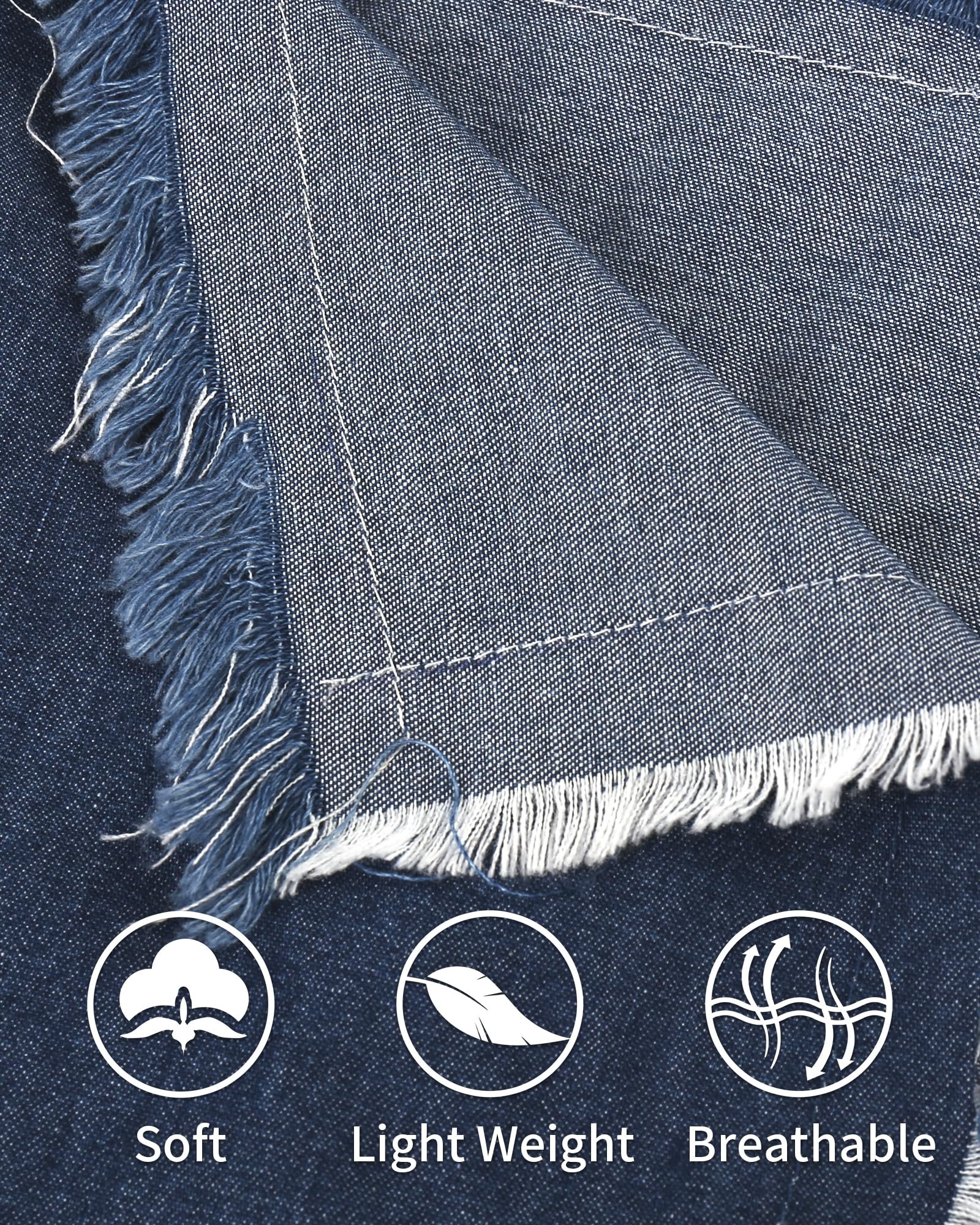 Fashion Women’s Elastic Waist Wide-Leg Denim Pants – Pull-On Baggy Jeans - Image 3