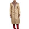 Men’s Traditional Sherwani Set – Woven Design with Elegant Embroidery