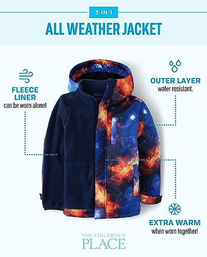 Boys’ 3-in-1 Heavy Winter Coat – Windproof Water-Resistant Outer Shell with Fleece Lining - Image 3