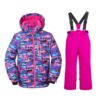 Boys’ Winter Snow Outfit – Ski Jacket with Matching Pants, Windproof & Waterproof