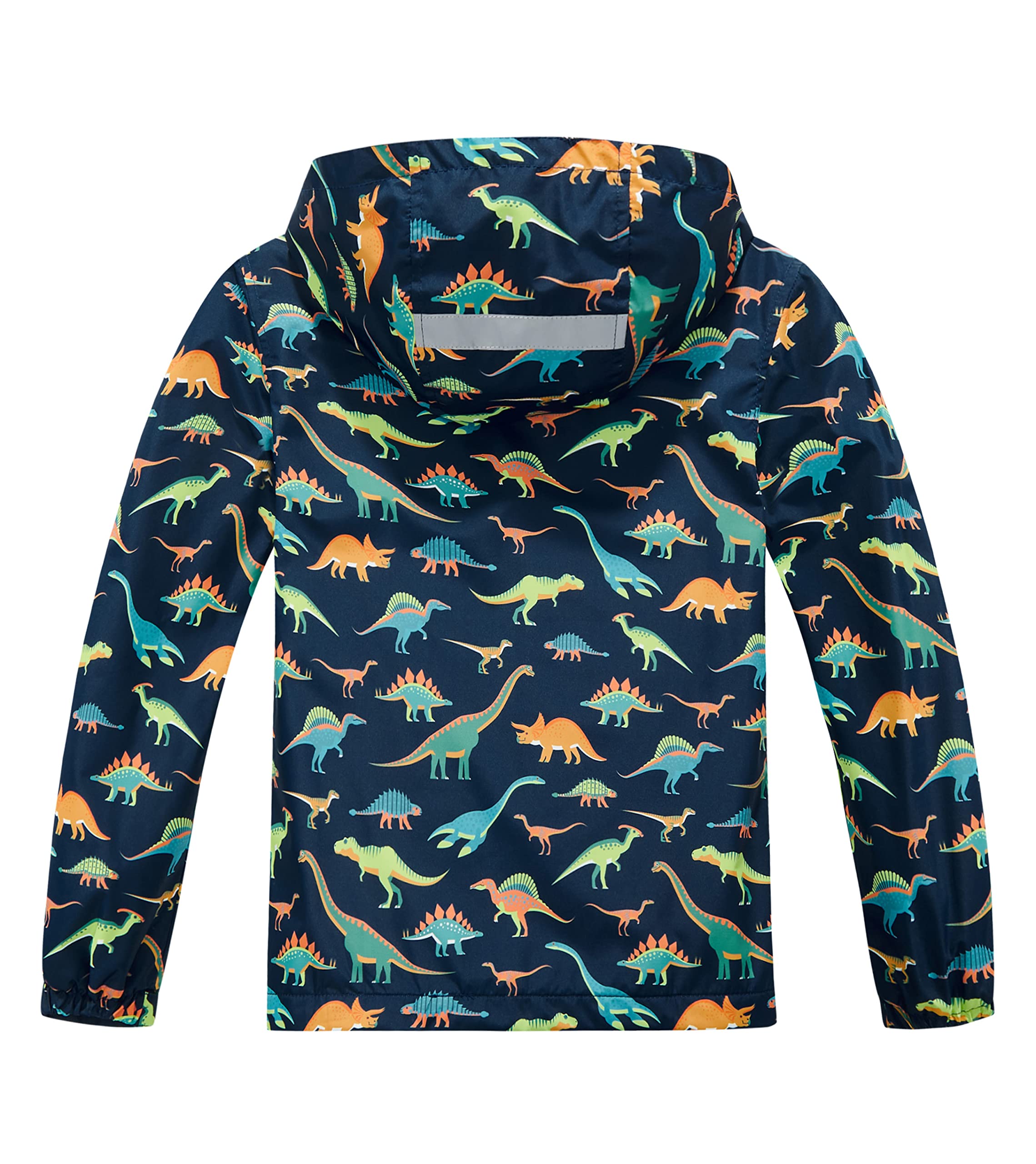 Boys Rain Jacket – Lightweight Waterproof Hooded Raincoat with Fleece Lining, Windbreaker for Kids - Image 6