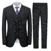 Men’s Pinstripe 3-Piece Suit – Slim Fit Single-Breasted Blazer, Vest & Pants Set for Business, Wedding & Party Wear