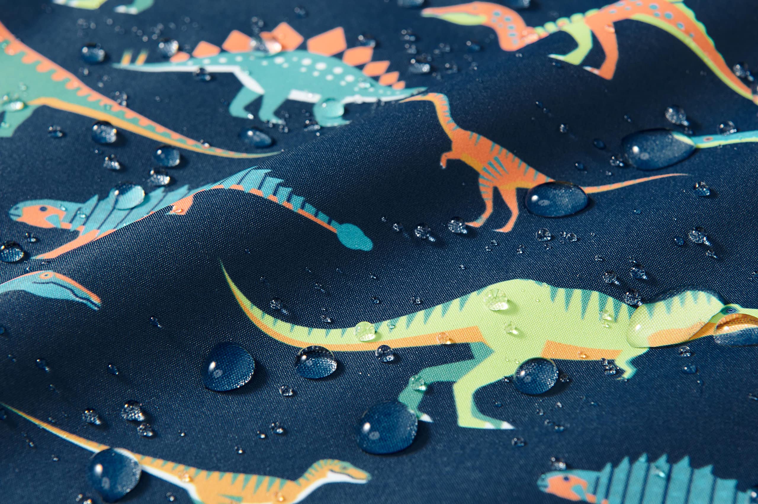 Boys Rain Jacket – Lightweight Waterproof Hooded Raincoat with Fleece Lining, Windbreaker for Kids - Image 3