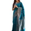 Yashika Women's Woven Banarasi Kanjivaram Cotton Silk Jaquard Saree (AZ-YS-OG-Bilal-Parent_Blue)