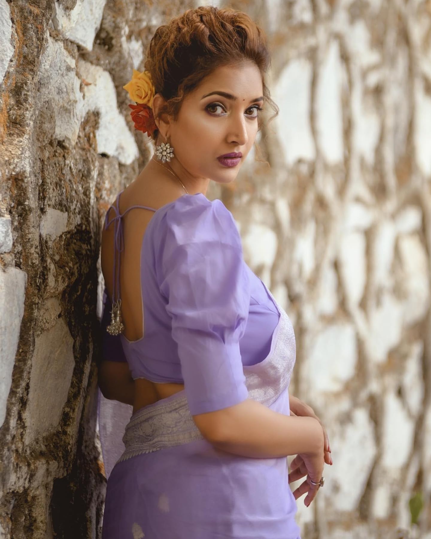 Sugathari Women's Lavander Banarasi Kanchipuram Art Silk Saree for Women – Traditional Wedding & Party Saree with Blouse Piece – Ethnic Indian Silk Saree for Bridal, Festive (RT-21-Lavander) - Image 7