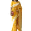 Sugathari Women's Banarasi Saree Pure Kanjivaram Silk Saree Soft new ladies 2025 Design Wear Pattu Sarees Latest Sadi Party Sari collections With Blouse Piece (San Pari-224-Gold)