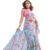 Garden Vareli Floral Print Nara Chiffon Saree